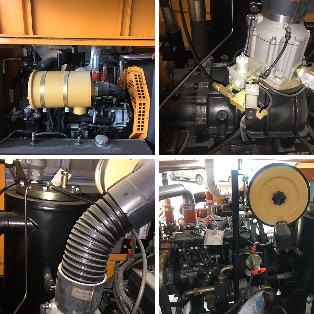 Air Compressor High Quality Kaishan Compressor KSCY-220/8 diesel Engine Screw air Compressor Best for Water Well Drilling