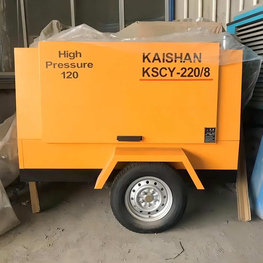 Air Compressor High Quality Kaishan Compressor KSCY-220/8 diesel Engine Screw air Compressor Best for Water Well Drilling