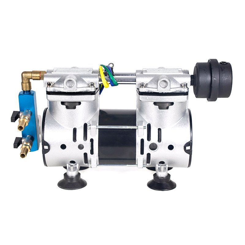 370W Oil Free Air Compressors for Aeration DC24V Low Noise Portable Solar Aeration Compressor Pump