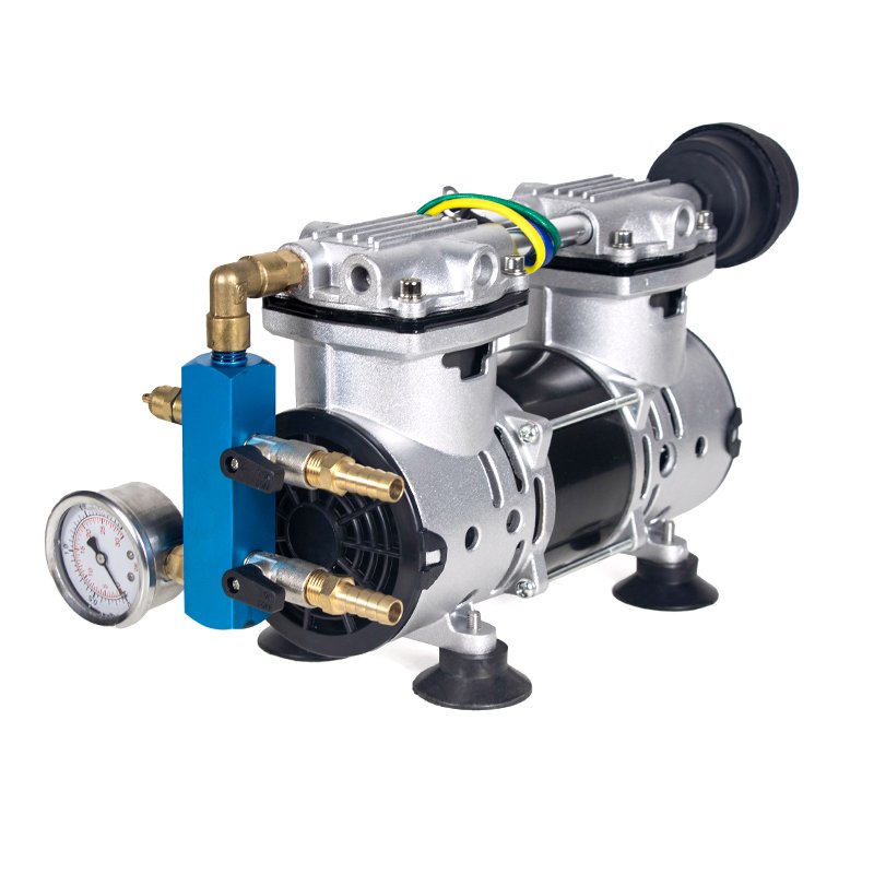 370W Oil Free Air Compressors for Aeration DC24V Low Noise Portable Solar Aeration Compressor Pump