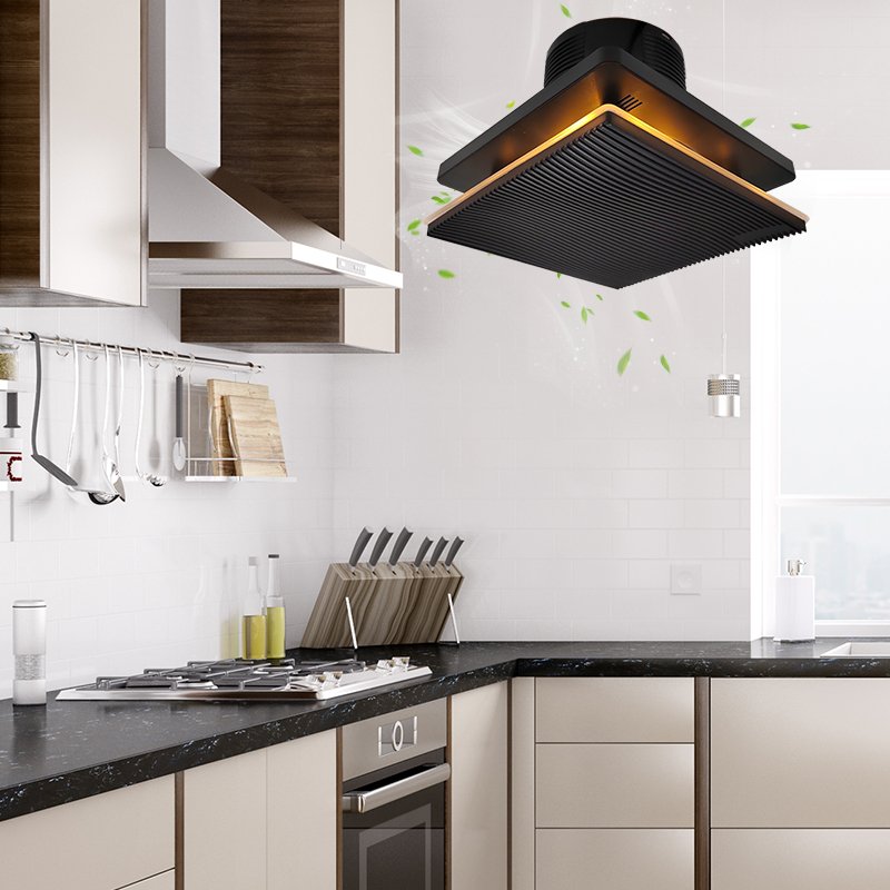 Custom Window Exhaust Fan for Bathroom Delay-off Timer Kitchen Ventilation Fan Black / White / Silver