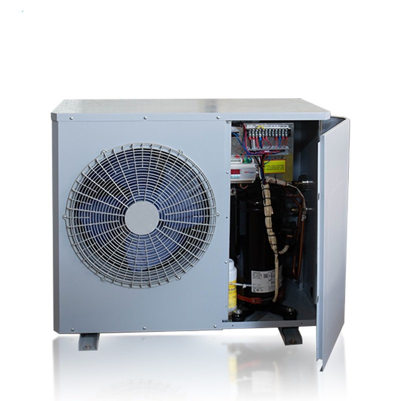 Energy Saving Solar Panel Power DC Inverter Outdoor l Type Refrigeration Condensing Unit for Cold Room Low Price China Made