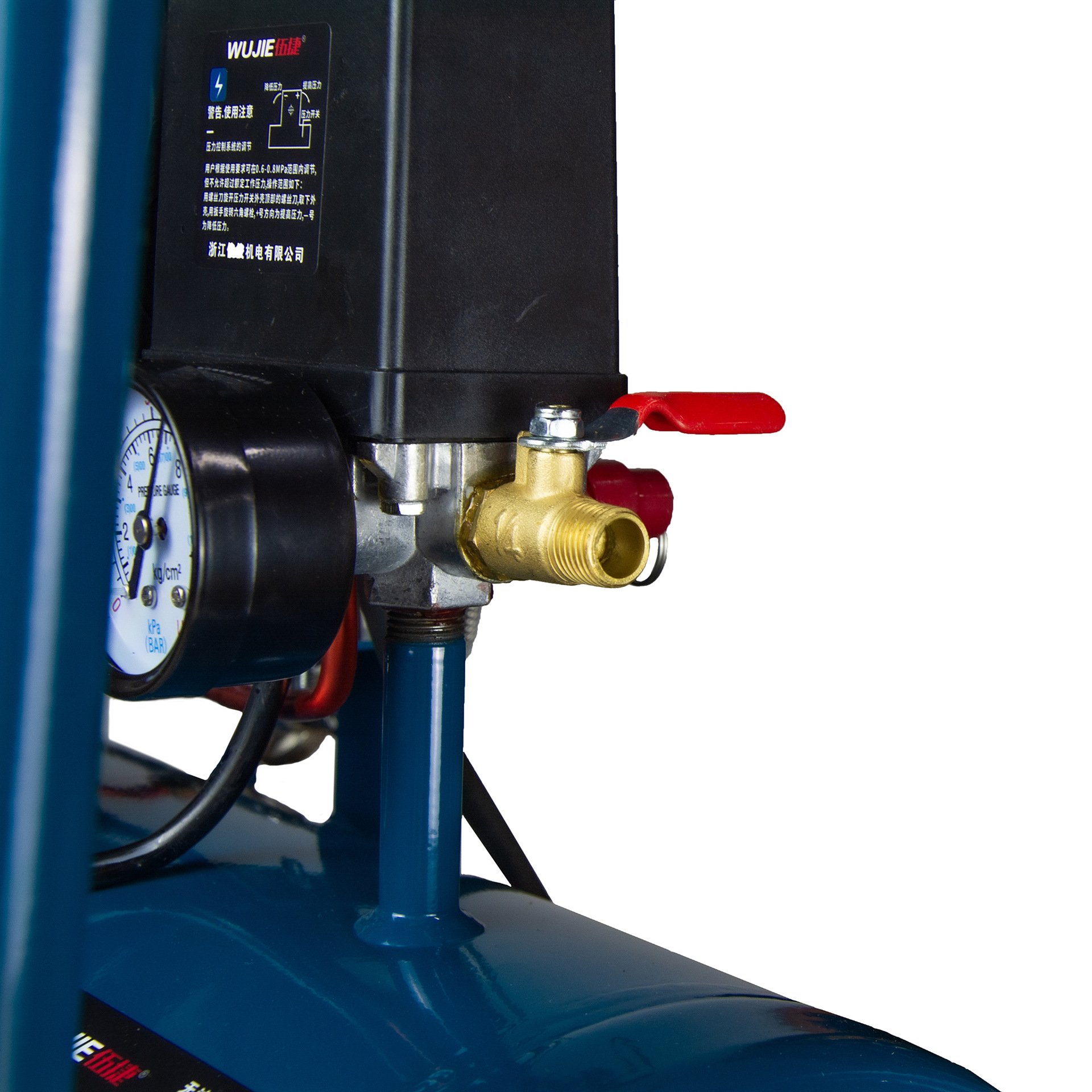 Compact Silent Oil-free Piston High Pressure Portable Air Compressor Equipped for Weighing Distributing and Packing Machine