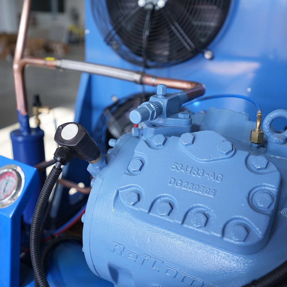 8.5hp RefComp Small Air Cooled Frozen Refrigeration Compressor System Condensing Unit of Open Freezer for Coldroom