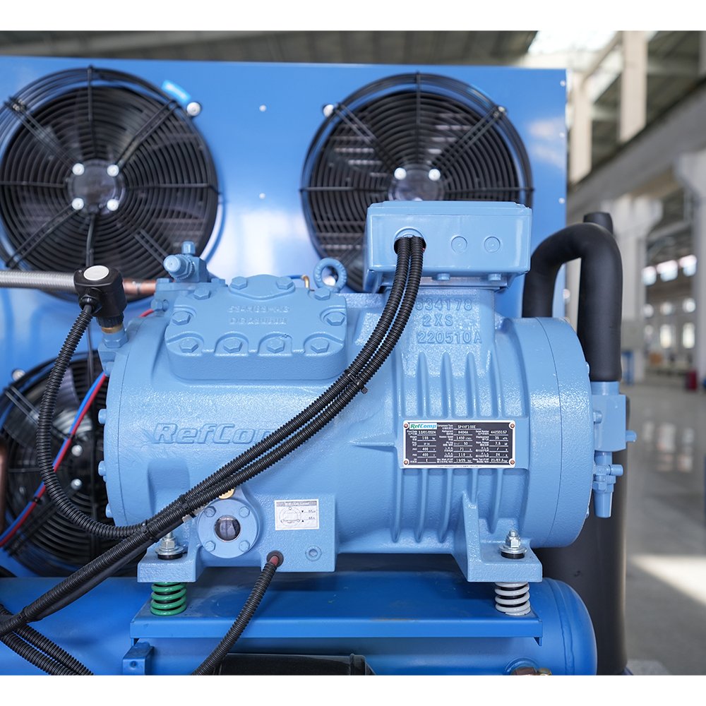 8.5hp RefComp Small Air Cooled Frozen Refrigeration Compressor System Condensing Unit of Open Freezer for Coldroom