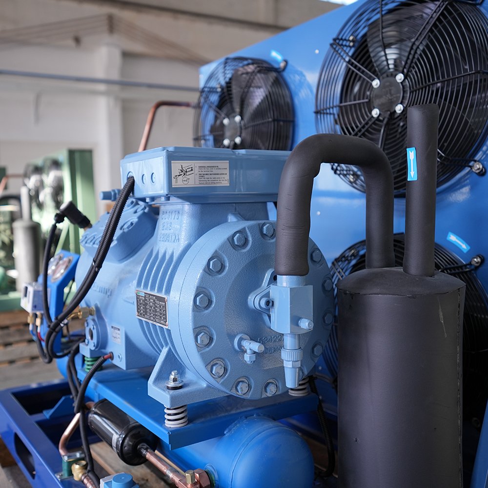 8.5hp RefComp Small Air Cooled Frozen Refrigeration Compressor System Condensing Unit of Open Freezer for Coldroom