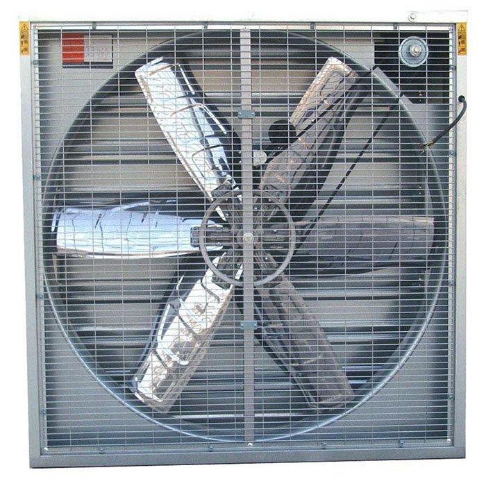 Air Blower Fan Greenhouse 250W Solar Powered Large-scale Exhaust Fan Aluminum Commercial
