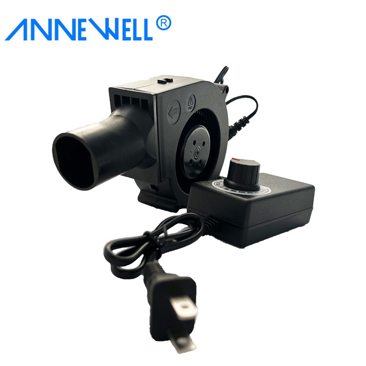 9733 Regulable DIY Wood Stove Turbo Blower 12v 24v Combustion Heating Furnace Brushless DC Cooling Fan Centrifugal Blower Fan