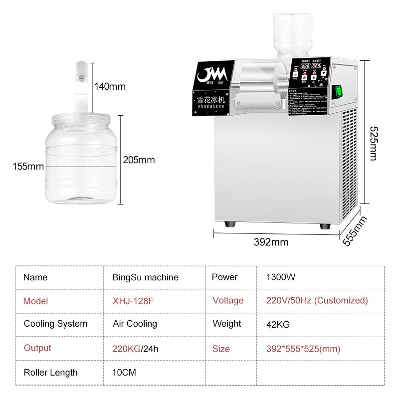 Bingsu Machine Commercial Snow Ice Machine,Milk Shaved Ice Maker Commercial Automatic Bingsu Machine for Sale