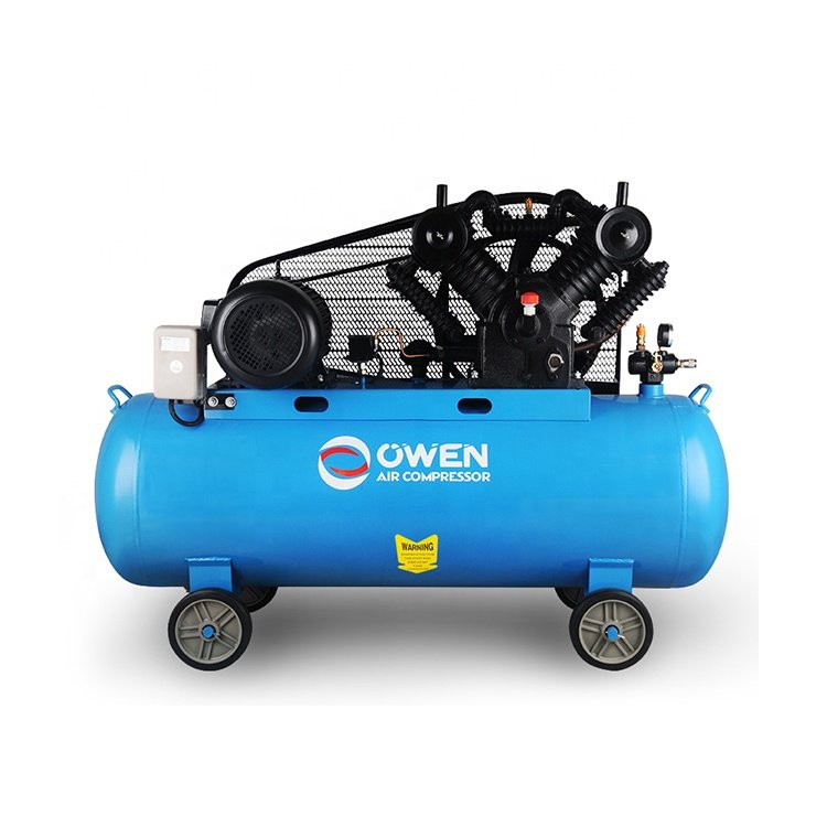 New Technology 7.5 KW 12.5 Bar 2 Cylinder 7.5Kw 300 Liter Belt 10Hp 1050L/MIN Driven Piston Air Compressor