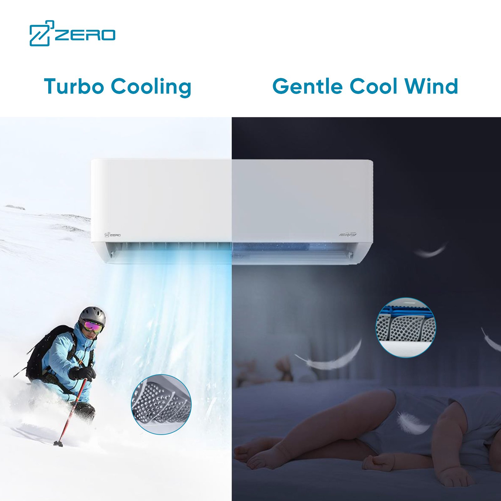 ZERO Z-MAX Hyper Heat 9000 12000 18000 Btu Condenser for Mini Split Ac Unit Air Conditioner Inverter Airconditioner