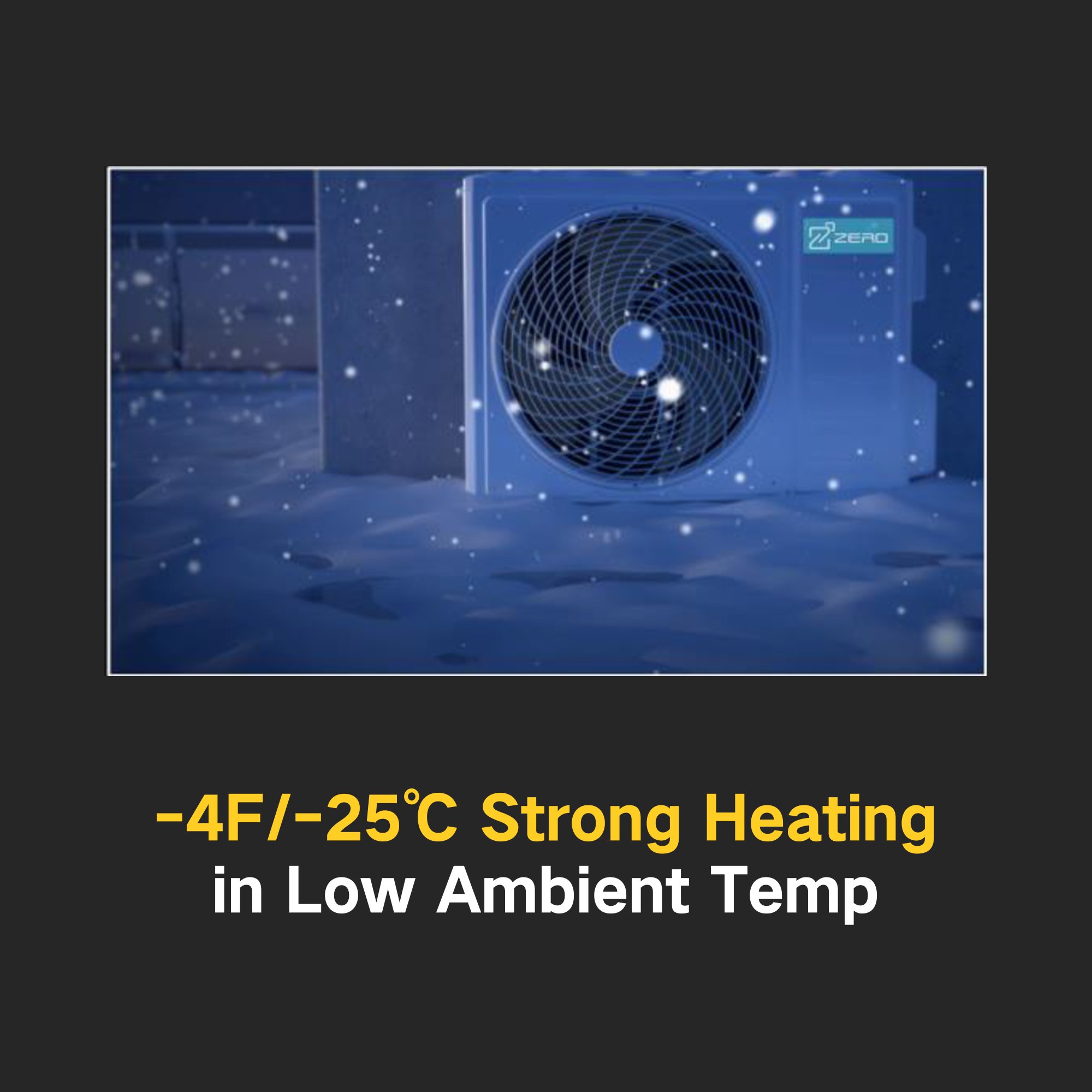 ZERO Z-MAX Hyper Heat 9000 12000 18000 Btu Condenser for Mini Split Ac Unit Air Conditioner Inverter Airconditioner
