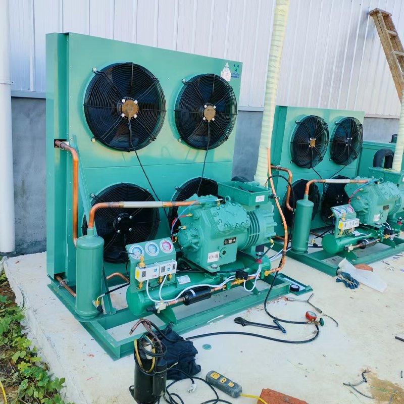 380V-440V/50-60HZ Condensing Unit with Replace Bitzer Semi-Hermetic Refrigerator Compressor for Cold Room Walk-in Freezer System