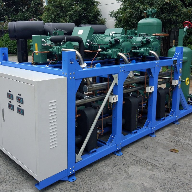380V-440V/50-60HZ Condensing Unit with Replace Bitzer Semi-Hermetic Refrigerator Compressor for Cold Room Walk-in Freezer System