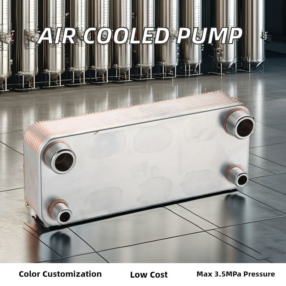 5KW 8KW 10KW Air Conditioner Condenser Evaporator Copper Brazed Plate Heat Exchanger