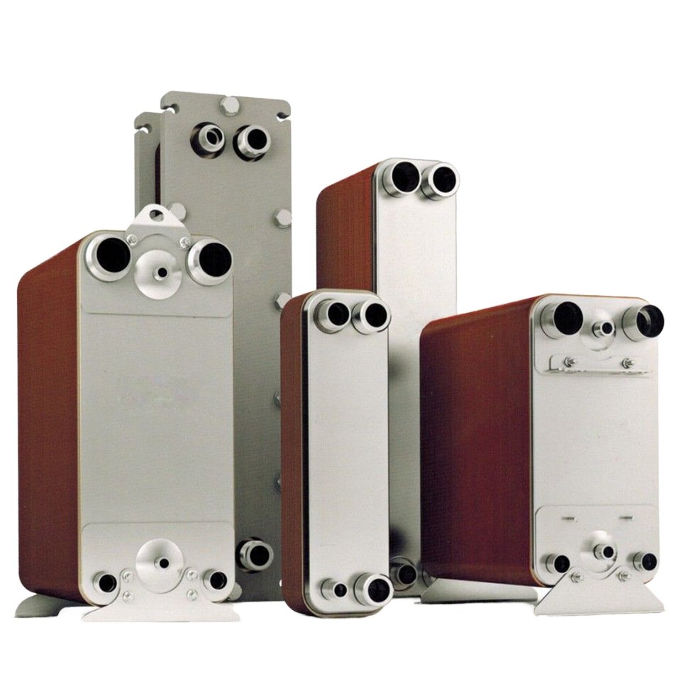 5KW 8KW 10KW Air Conditioner Condenser Evaporator Copper Brazed Plate Heat Exchanger
