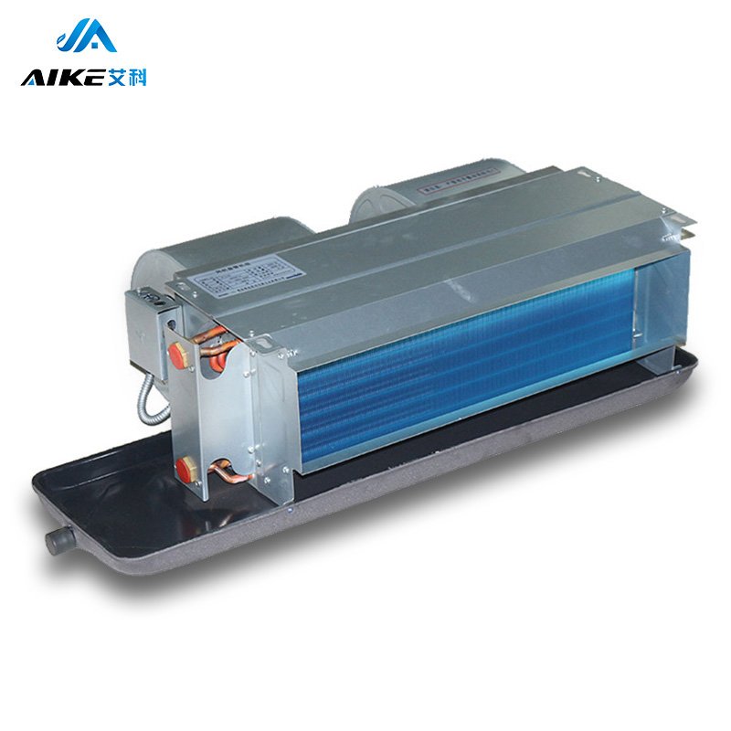 Aike Horizontal Concealed Installation Wall Mounted Hydronic Water Fcu Fancoil Fan Coil Unit for Heating and Cooling System