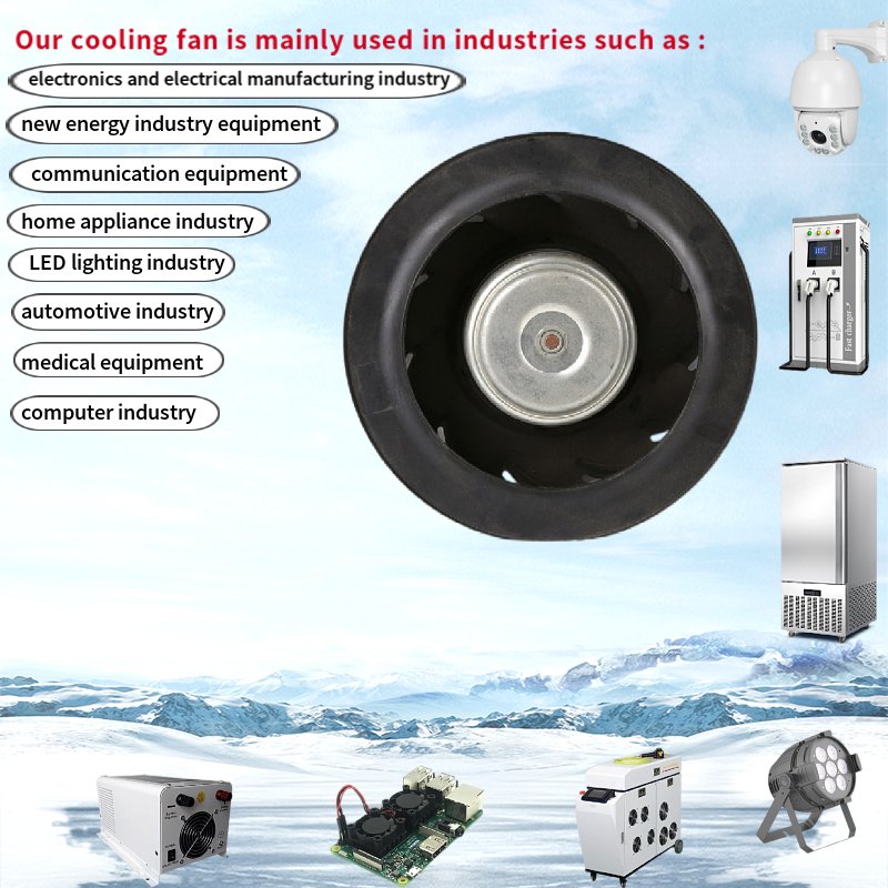 220mm 24V 48V Brushless Dc High Efficiency Backward Curved Centrifugal Fans for Spray Dryer Paint Radical Centrifugal Fan