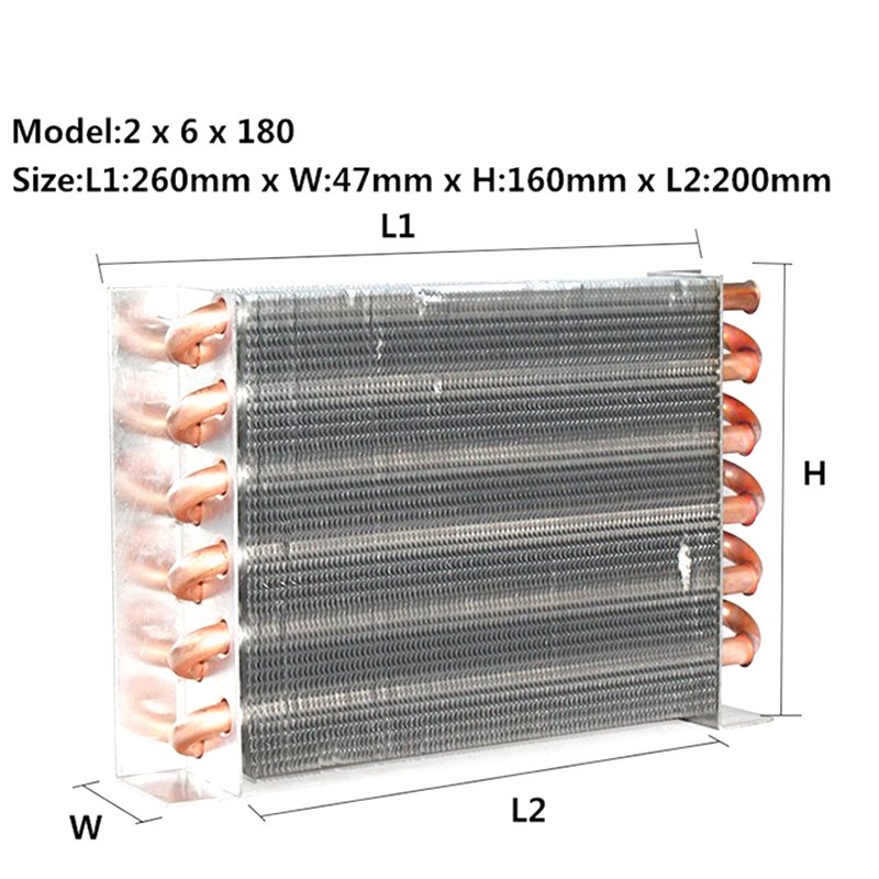 Refrigeration Freezer Copper Tube Evaporator air Cooled Condenser Coil