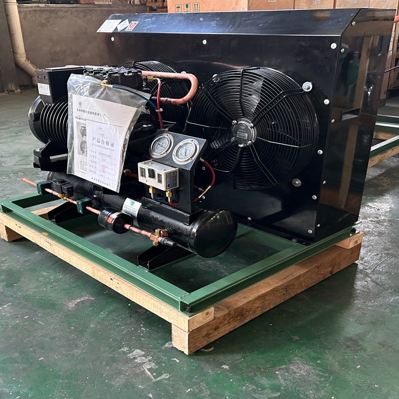 Factory Price 5hp Copeland Air Cooled Condenser Unit Fast Freezing for Cold Room Durable Metal Material