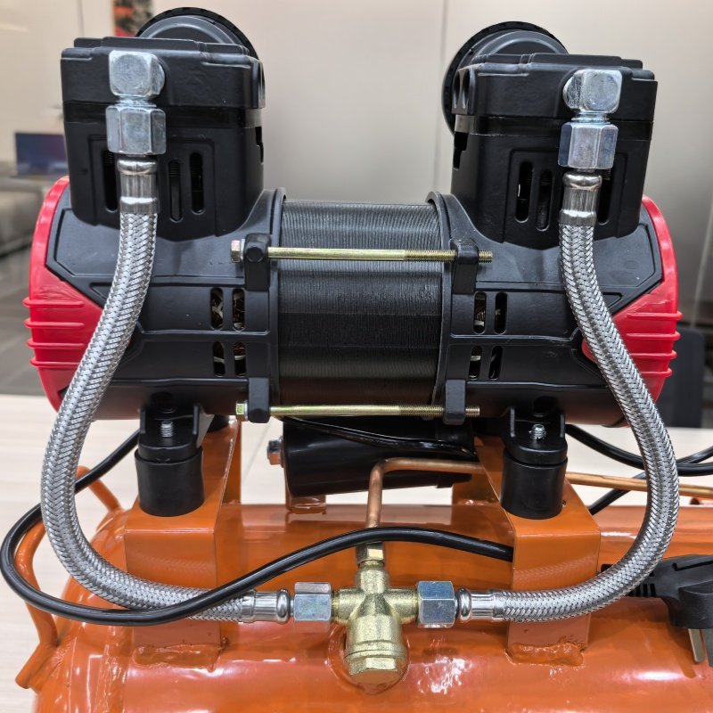 New 220V 75L/min Portable Electric Dental Piston Air Compressor With 24L Aluminium Air Tank