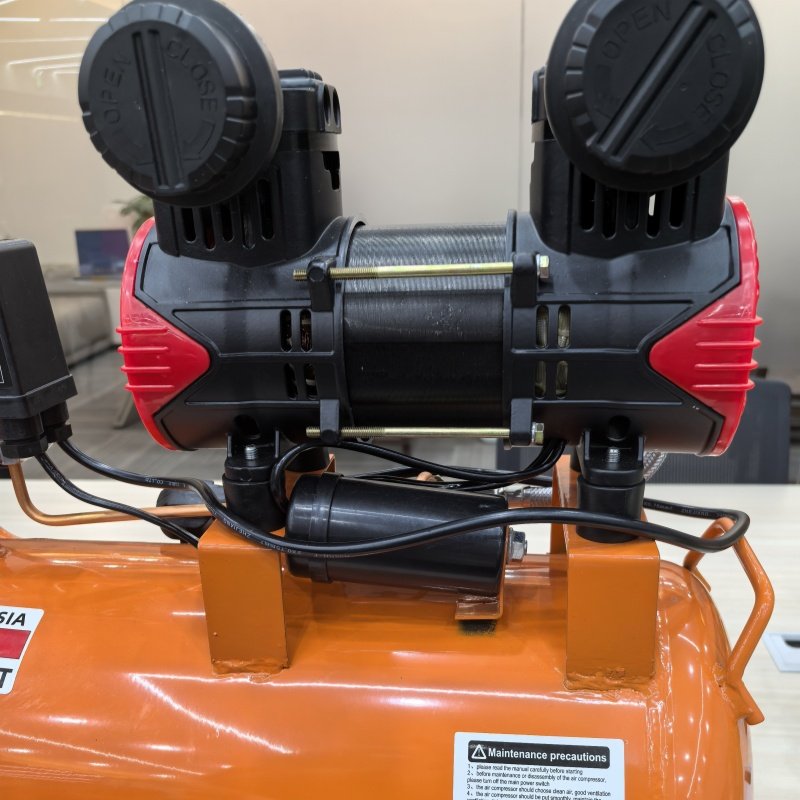 New 220V 75L/min Portable Electric Dental Piston Air Compressor With 24L Aluminium Air Tank