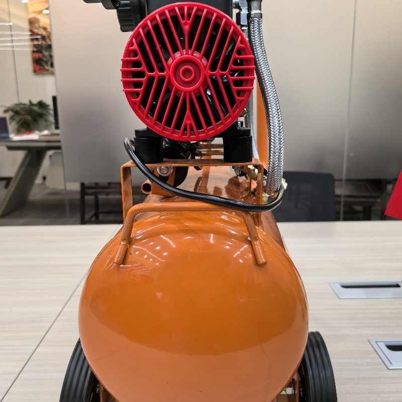 New 220V 75L/min Portable Electric Dental Piston Air Compressor With 24L Aluminium Air Tank