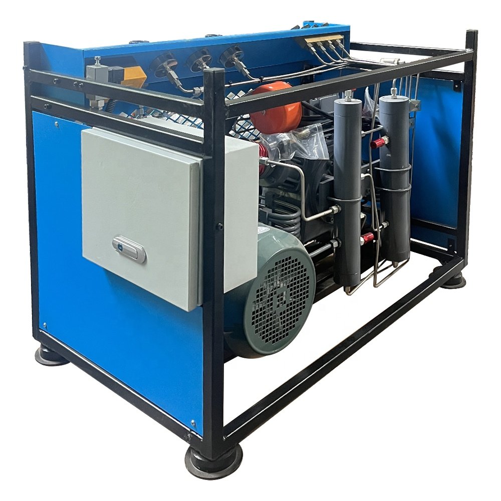 300BAR 5.5kw 0.215m3/min High Pressure Belt Booster air Compressor for Fire Using Hig Fighting
