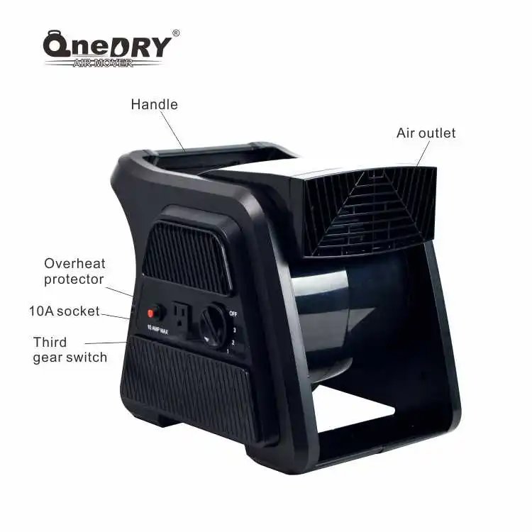 High Velocity Super Fan Max Air Mover Floor Fan with 3 Speeds Pro Performance Pivoting Home Utility Floor Drying Fan