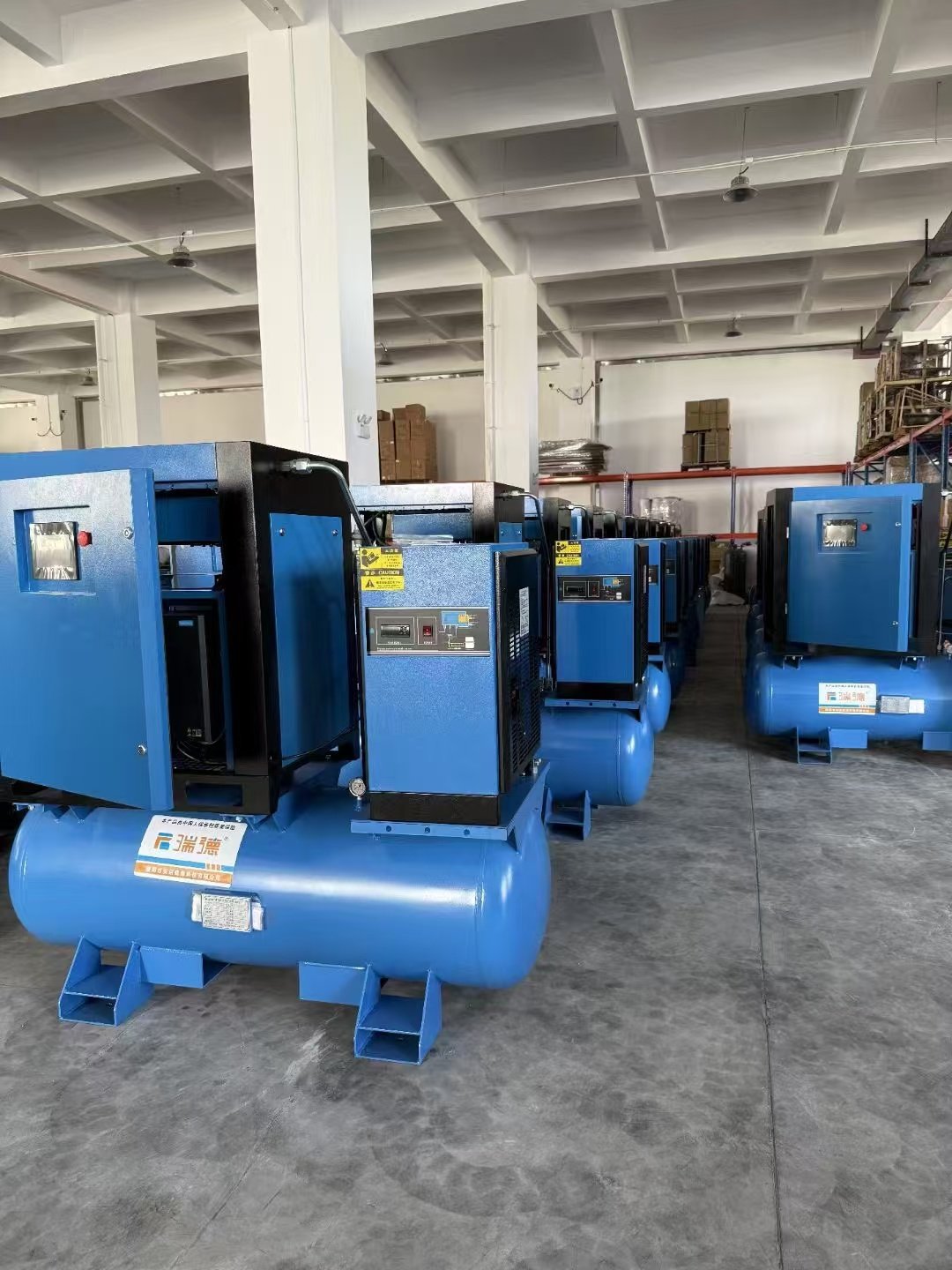 15kw Industrial 380V AC/Gas Power Oil Air Compressor Stationary & Portable with 7.5kw Pump Engine Motor Gear Bearing Air Cooled