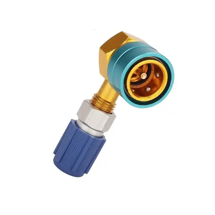 R1234YF to Low Side Quick Coupler AC Refrigerant Hose Adapter Quick Hydraulic Filling Coupler
