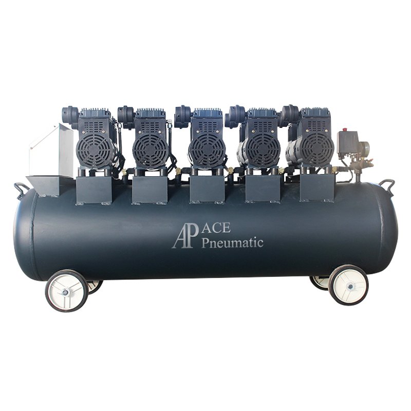Aceair 220v/380v Portable Electric Piston 0.75kw 90L Oil-free air Compressor Silent Air Compressor