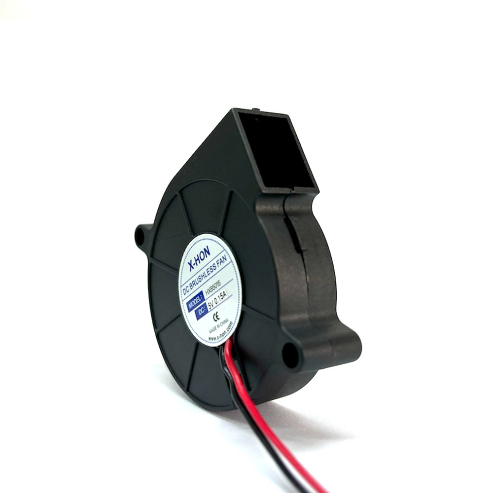 X-HON 12V DC Brushless 5015 High Speed Radial Blower Fan Dual Ball Bearing 2Pin With 11inch Cable for 3D Laser Printing
