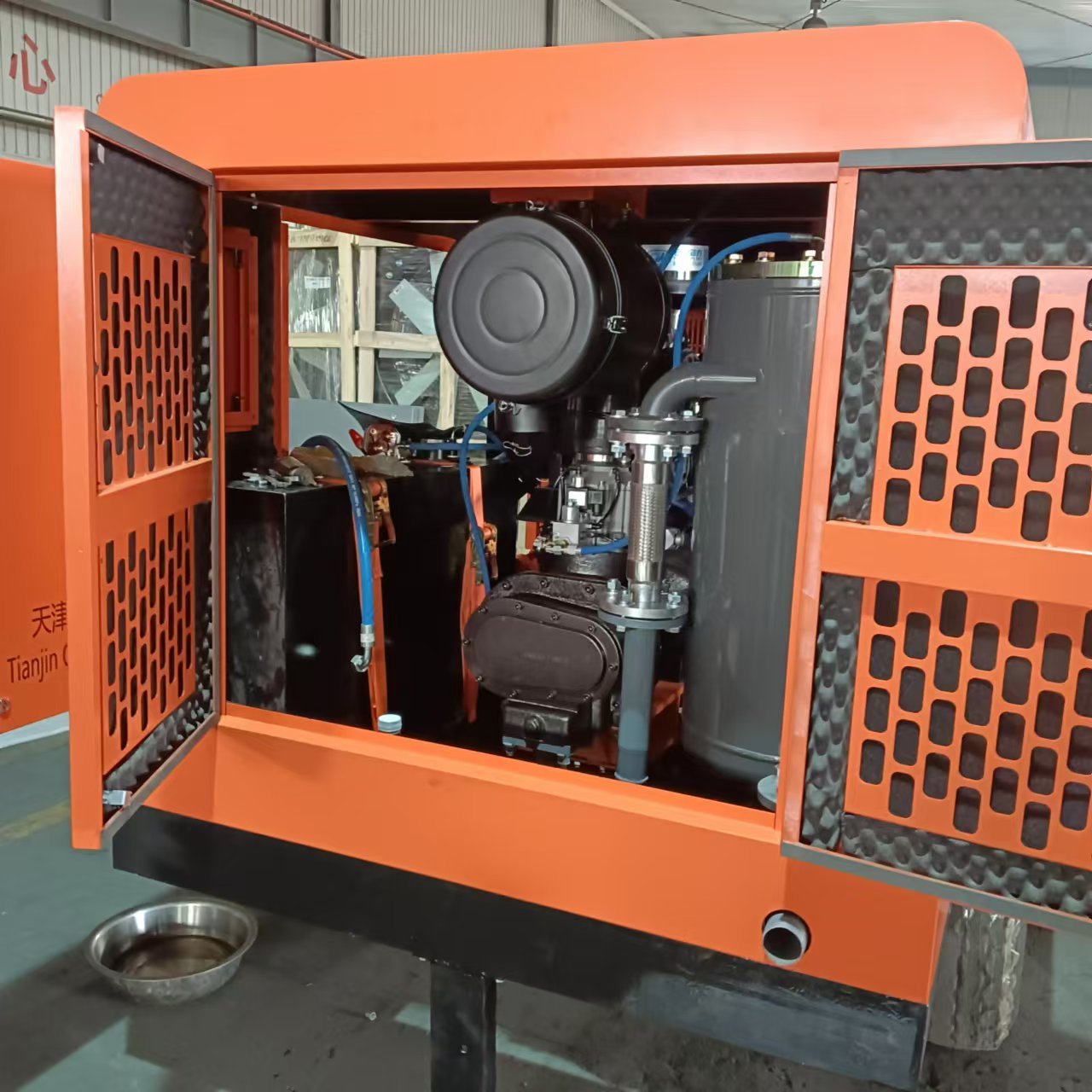 Tianjin GREAT Brand 10 bar 10 Flow Capacity Diesel Engine Screw Compressors Portable air Compressors for Mining