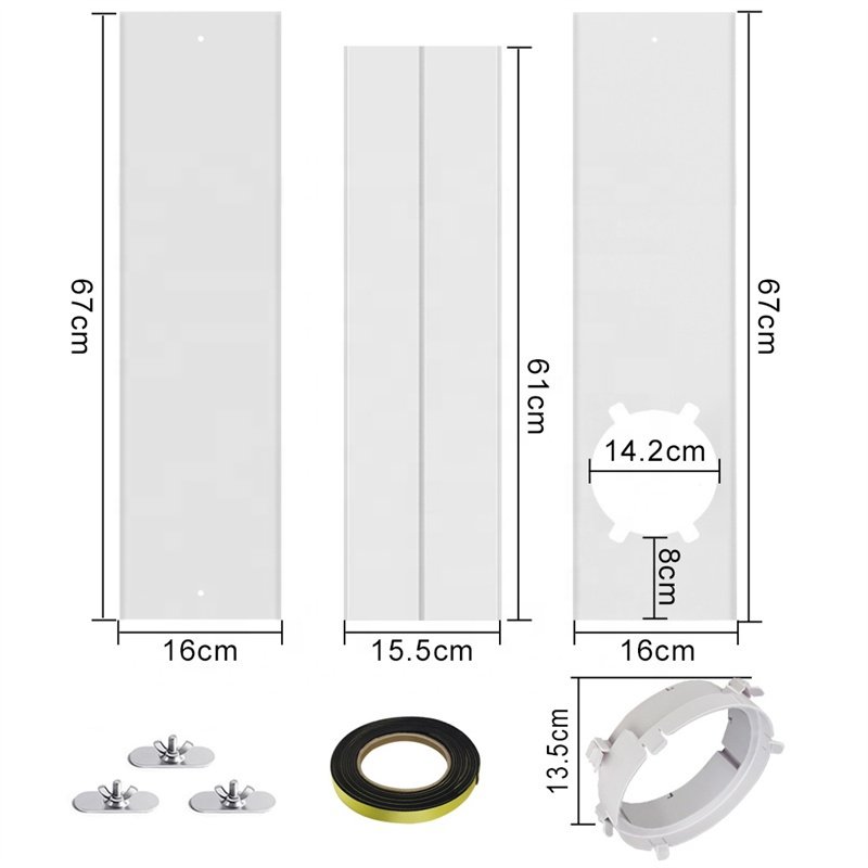Portable Air Conditioning windows Seal Set Universal Exhaust Hose Adapter Ac Unit Adjustable AC Seal Vent Kit for Sliding Window