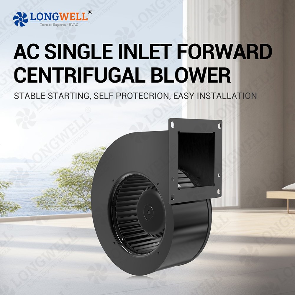 LONGWELL Wholesale 120mm High-Efficiency AC 230V Centrifugal Fan Blower For HVAC And Ventilation Systems