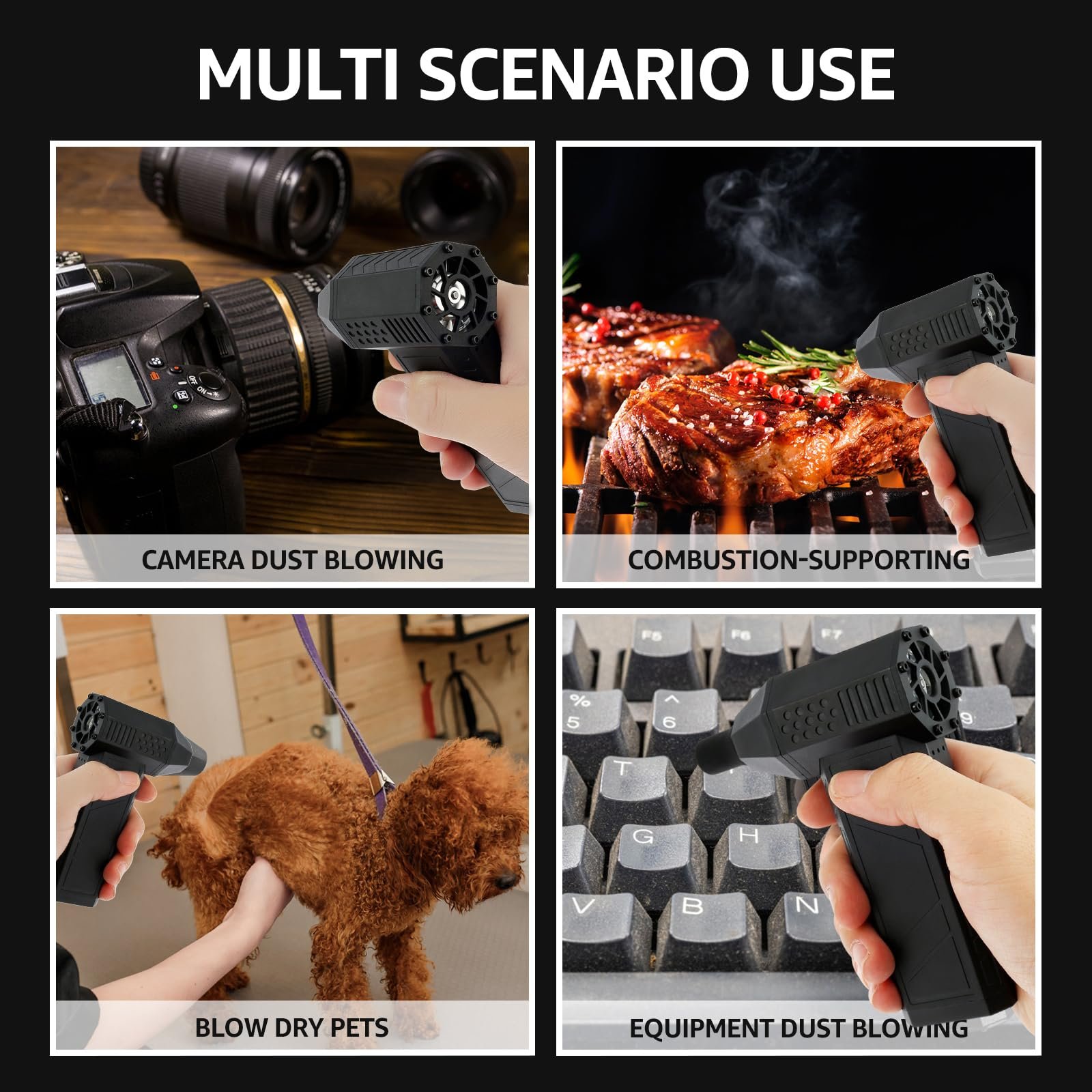 130000rpm Mini Dust Blowers Portable Hand Held Fan Electric Small Blower Mini Jet air duster Gun for Clean