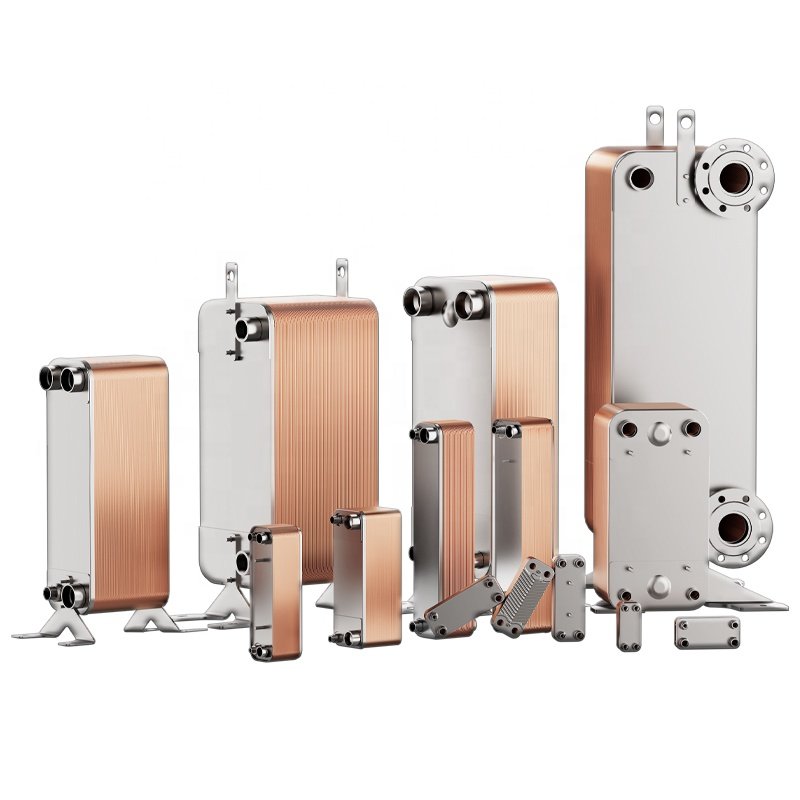 Custom 65m3/h Oil Cooler Stainless Steel Water Cooling System Water Heating Brazed Plate Heat Exchanger Coil Evaporator