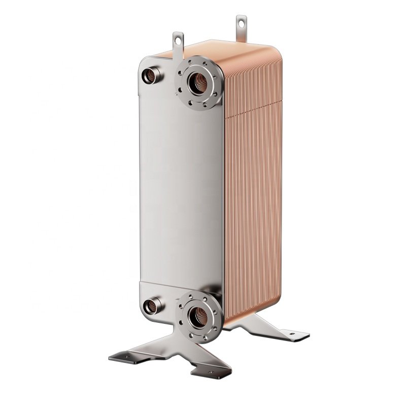 Custom 65m3/h Oil Cooler Stainless Steel Water Cooling System Water Heating Brazed Plate Heat Exchanger Coil Evaporator