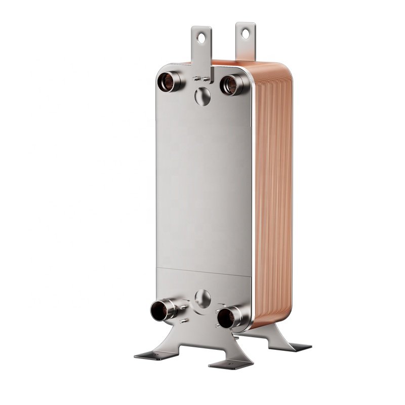 Custom 65m3/h Oil Cooler Stainless Steel Water Cooling System Water Heating Brazed Plate Heat Exchanger Coil Evaporator