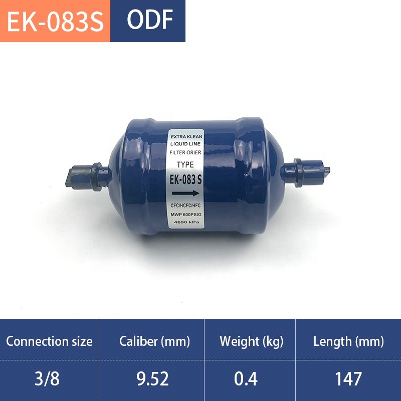 EK-083S 3/8" Welded Filter Drier Price Refrigerant Liquid Line Filter Drier
