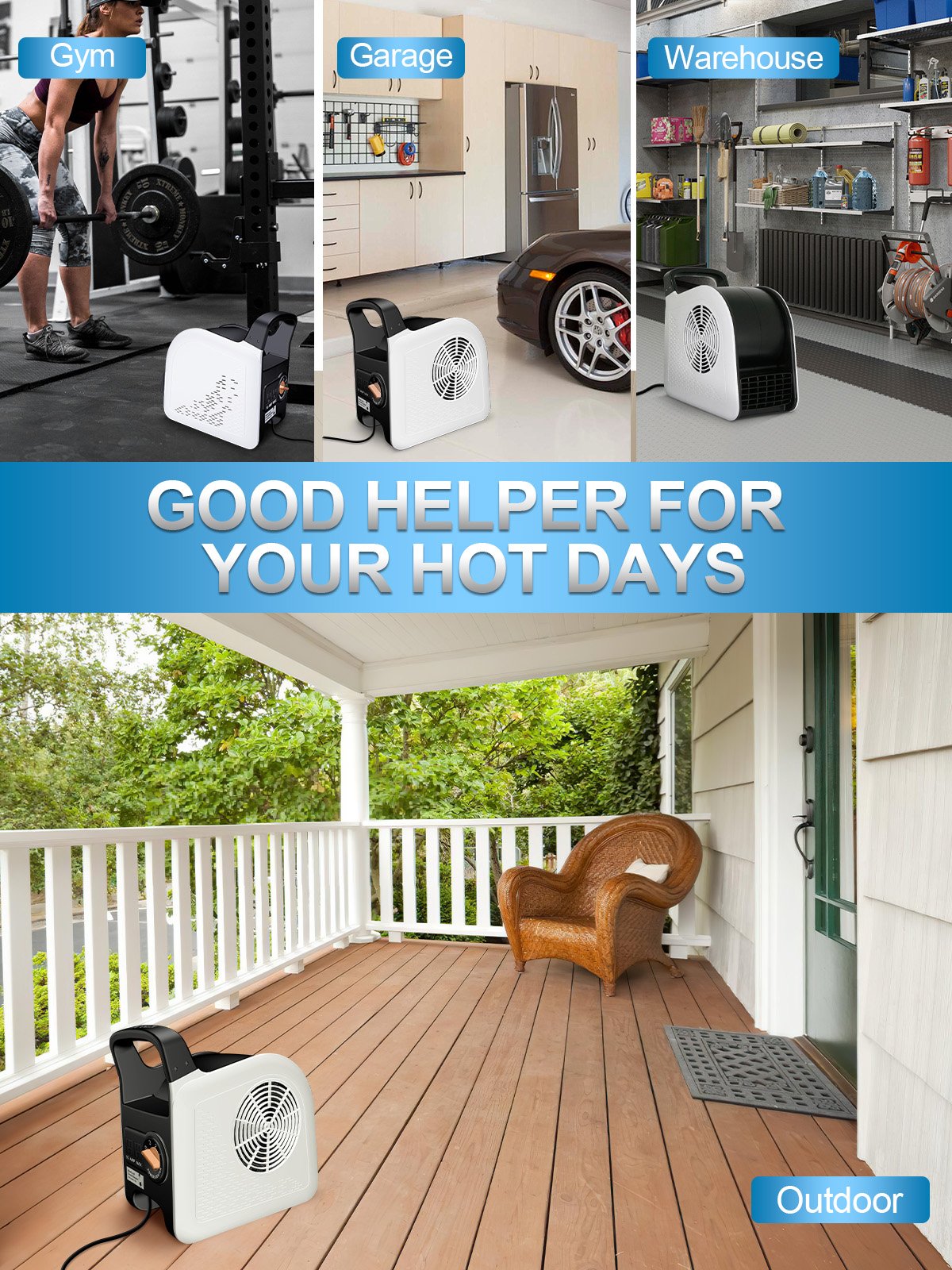 Professional Portable Copper Air Blower Fan for Household Outdoor Hotel Garage Cleaning Services and Commercial Use