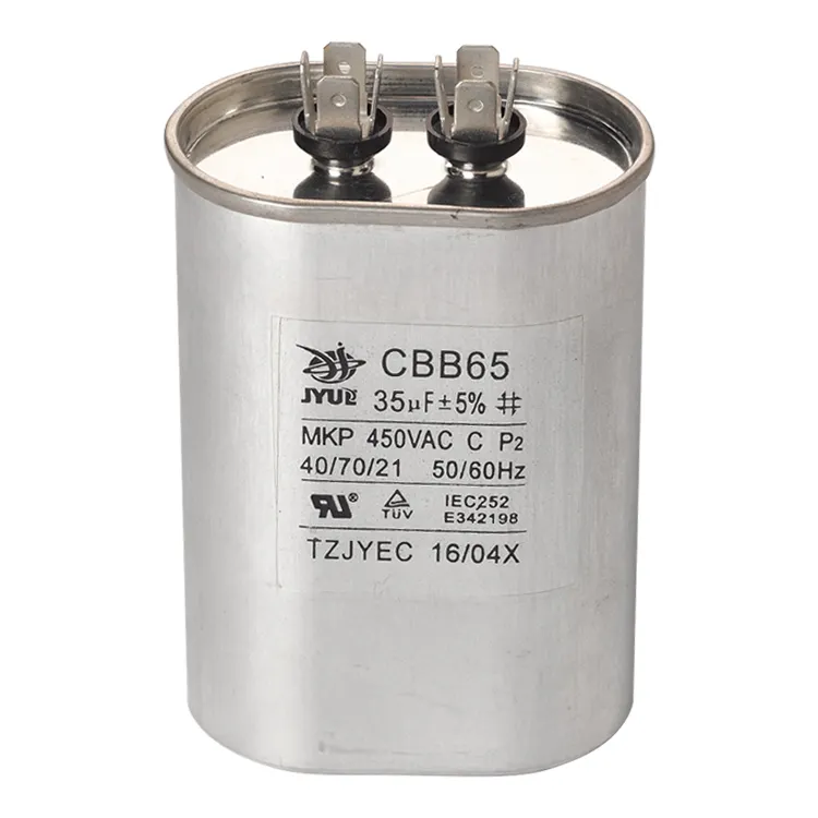 45+5 capacitors 45/5 uF 370/440 VAC CBB65 circular dual-operating capacitors for air conditioning heat pump condensers