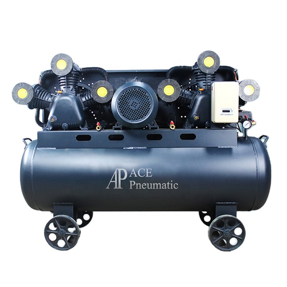Combined 20 hp 15 kw Variable Frequency Belt Driven Air Compressor 7.5hp Belt Driven Type Air Compressor 380v