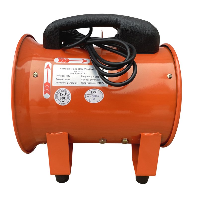 12" 220V Metal Portable Ventilation Fan Axial Blower Fan