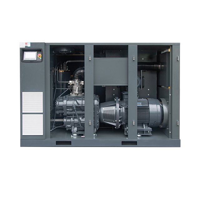 75Kw 45Kw 380V Variable Frequency Dual Stage Two Cooling Silence Electric 2 Multifunctional Industrial Screw Air Compressor New