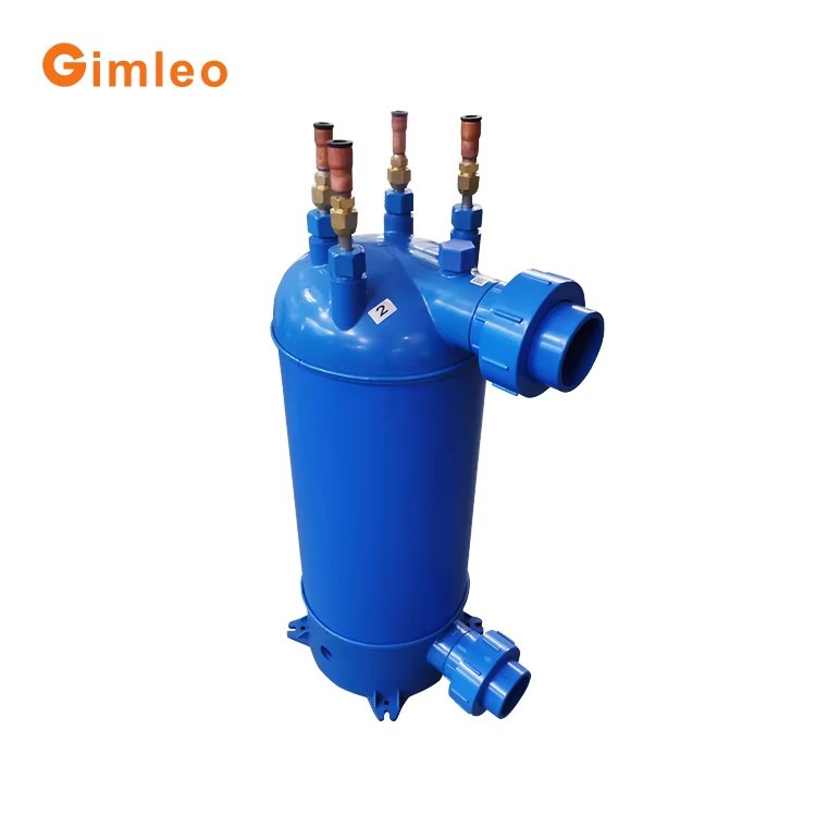 MHTA12 R22 Refrigerant Titanium Pipe Swimming Pool Chiller Evaporator Evaporative air Cooler Industrial Condenser Coil