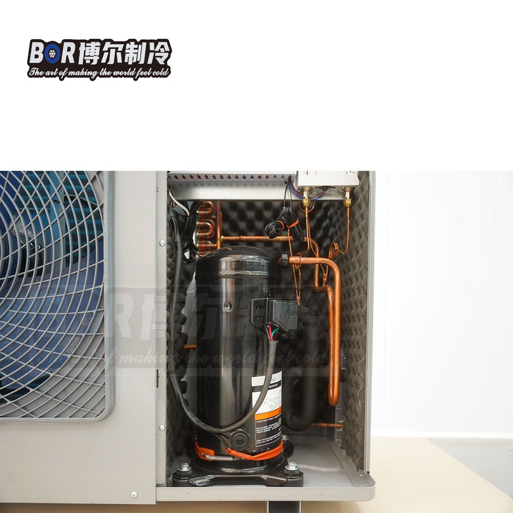 Efficient 2HP Copeland Compactor 380V Side Air Outlet Design Energy-Efficient Box Type Condensing Unit For Fruit Refrigerator
