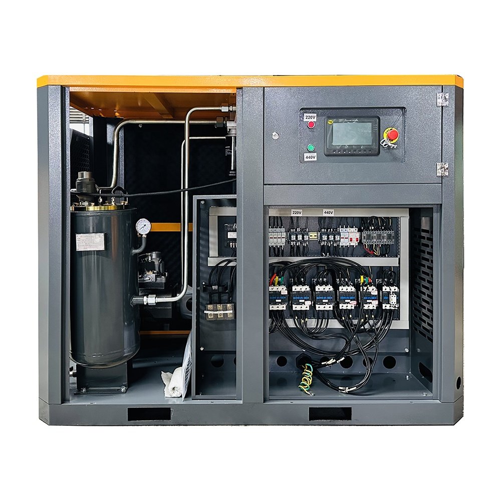 Karlos 220V 440V Double Voltage Industrial Compressor 7.5kw 11kw 15kw 22kw 37kw 55kw Variable Speed Rotary Screw Air Compressor