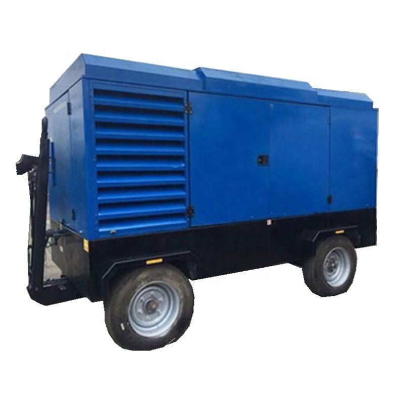 410KW 10bar 51m3 Portable diesel Engine Screw Compressor 1800cfm 150 psi diesel Engine Screw air Compressor